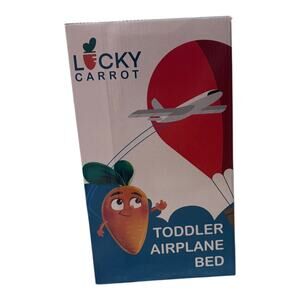 Lucky Carrot Toddler Airplane Bed Inflatable Travel Mattress Pump Bag Kids